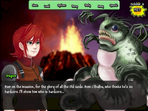 Screenshot of Army of Tentacles: (Not) A Cthulhu Dating Sim
