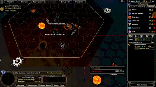 Screenshot of Galactic Civilizations III