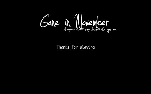 Screenshot of Gone In November
