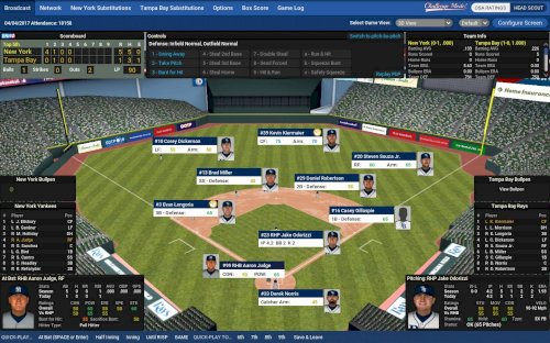 Screenshot of Out of the Park Baseball 18