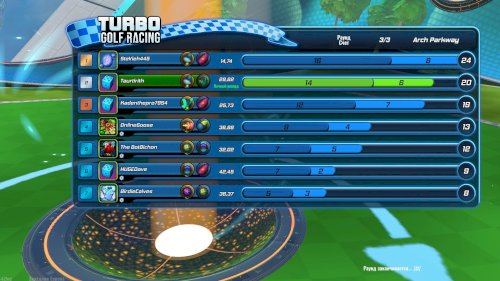 Screenshot of Turbo Golf Racing