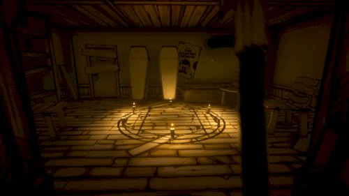 Screenshot of Bendy and the Ink Machine