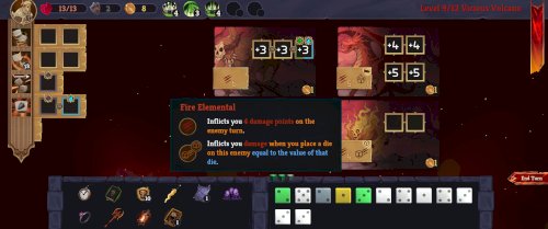 Screenshot of Right and Down and Dice