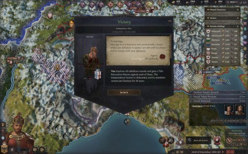 Screenshot of Crusader Kings III